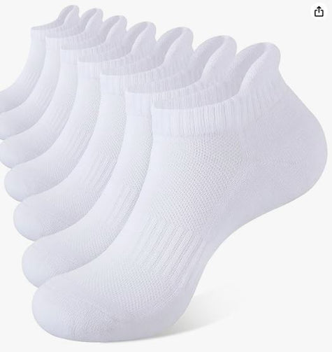 3 Pairs - All White Ankle Socks (kids 9 - 12 yrs old)